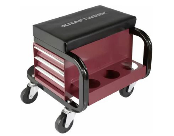 Kraftwerk | Set Werkstattsitz, LED-Stirnlampe und 13 Kombischlüssel 8-22mm